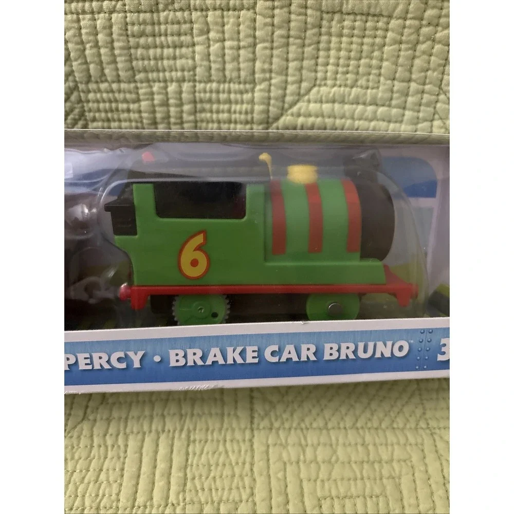 Thomas & Friends Percy & Brake Car Bruno Motorized Train Engine Vehicle Set
